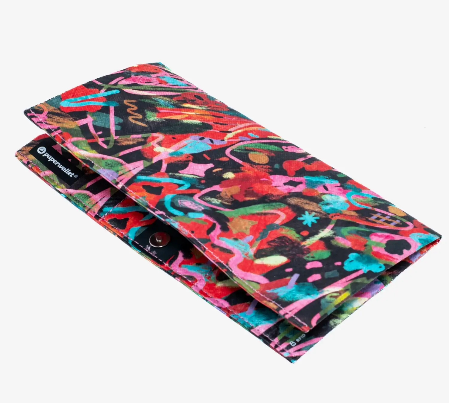 Metamorphism Clutch Wallet Unisex Tyvek Material with 3 Card Slots & Large Cash Compartments