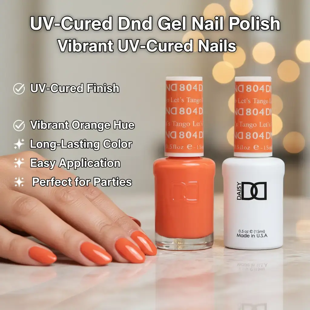 DND Gel Nail Polish - #804 Let’s Tango, UV-Cured Manicure Nail Art Multi-Pack