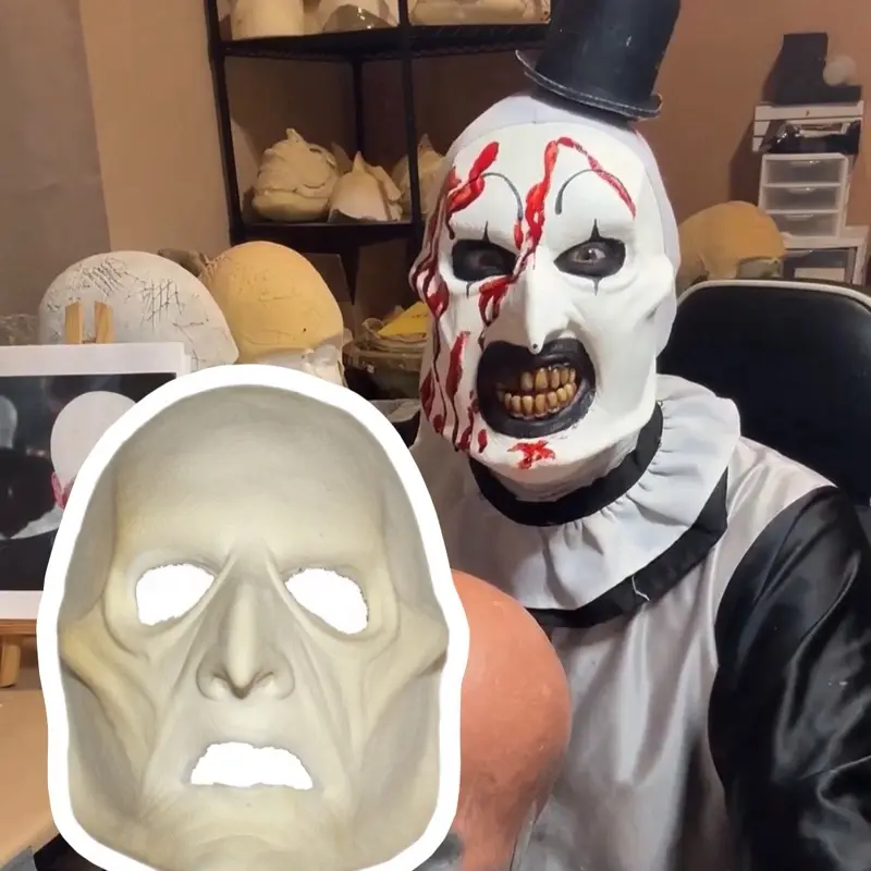 LARGE Terrifying Scary Clown Foam Latex Prosthetic(size Large)