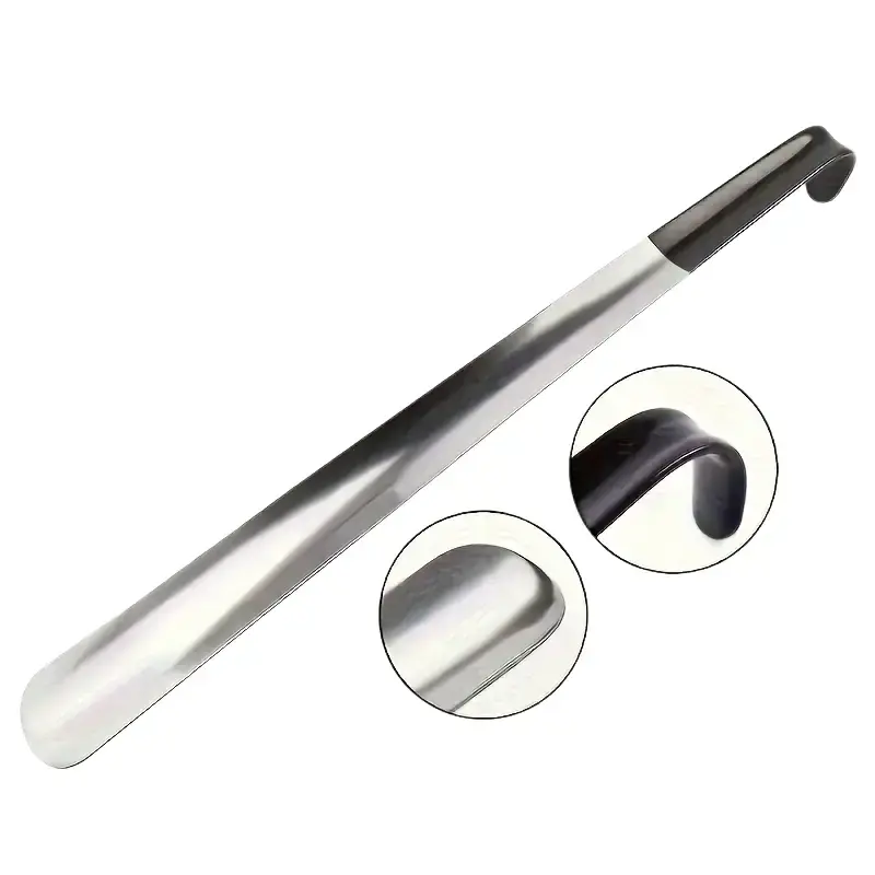 Shoe Horn Long Handle for Seniors 1 Pack,Metal Long Shoehorn for Boots,16.5" Extra Long Shoe Horn for Men Women Kids Footwear Bedroom