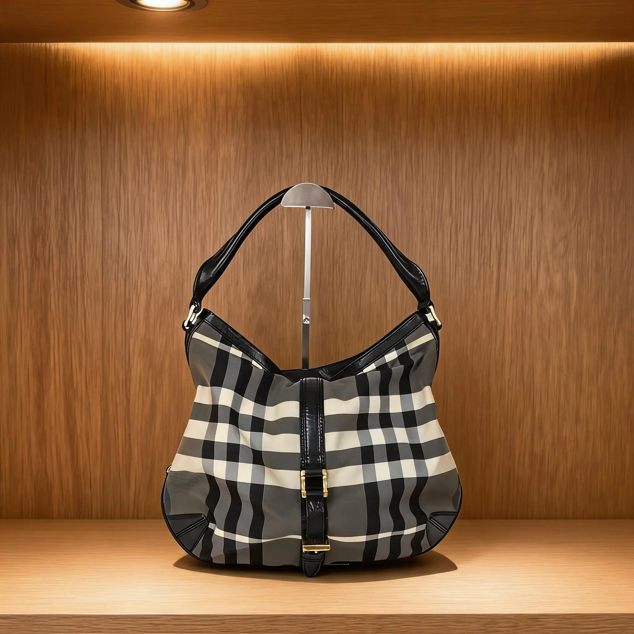 Pre-owned BURBERRY Canvas Shoulder Bag C0716702318