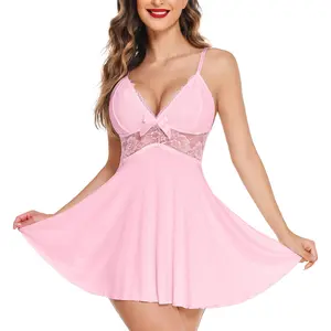 Avidlove Women Lingerie Chemise Nightgown Lace Full Slip Dress Sleepwear