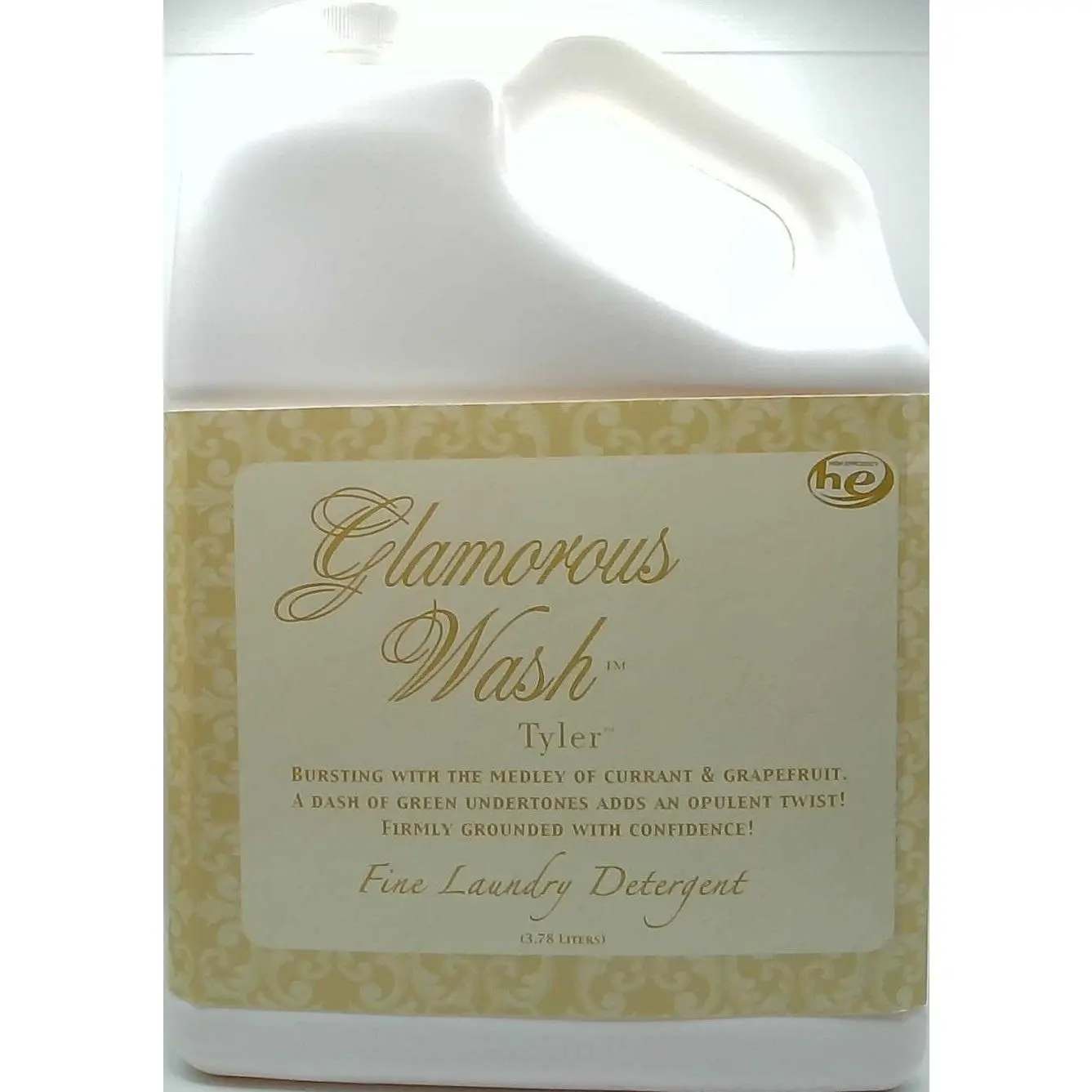 Tyler Candle Company Glamorous Wash Scented Laundry Detergent - Fragranced Household Cleaning Detergent, 3.78L/128oz