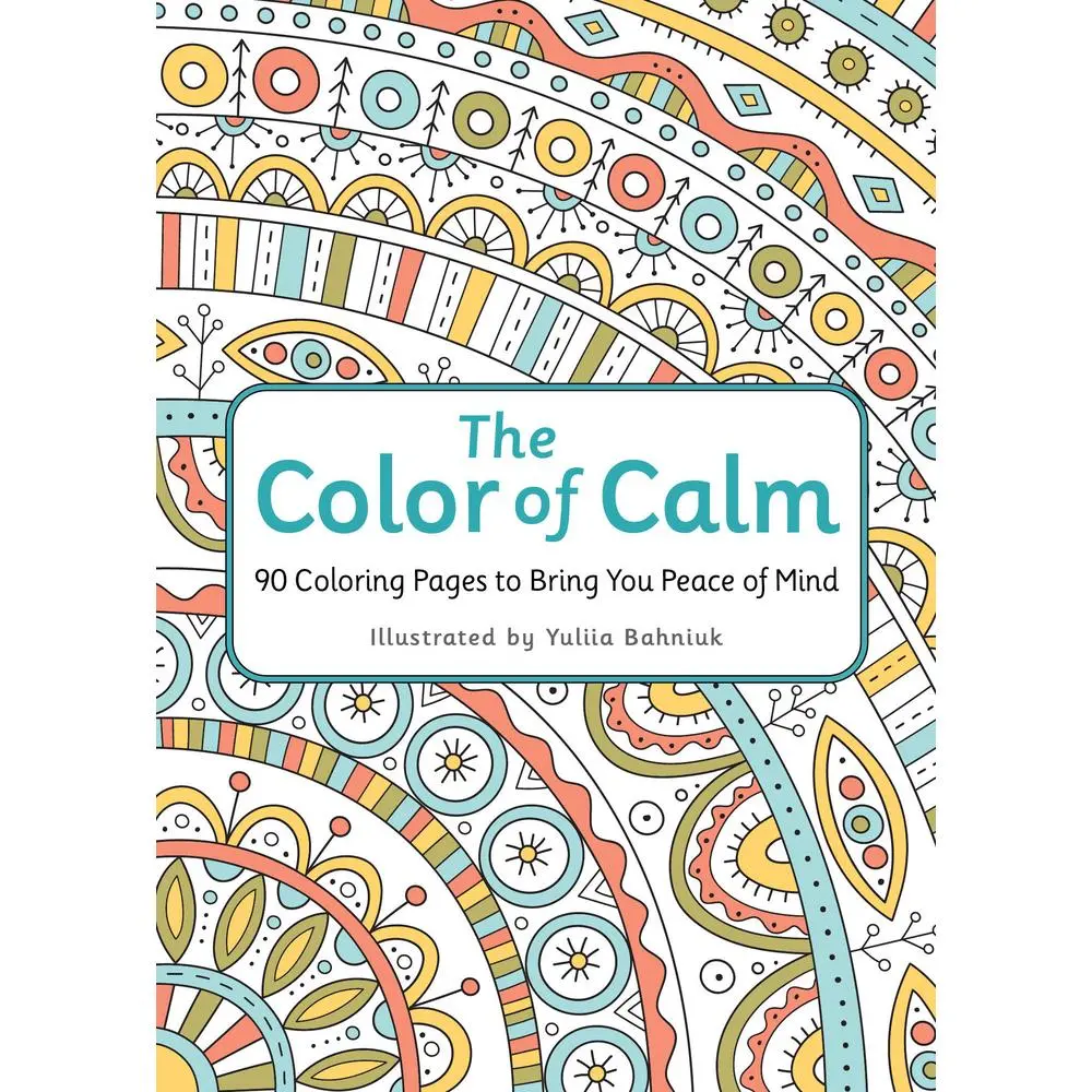USED Book - The Color of Calm: 90 Coloring Pages to Bring You Peace of Mind by Workman Publishing (Paperback) - english