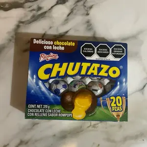 CHUTAZO - Milk Chocolate Wiith Rompope Flavor Filling 20 pieces Pack