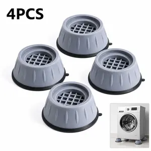 4PCS Anti Vibration Washing Machine Pads, Non Slip Shock Absorbing Washer Dryer Stabilizer Feet, Noise Reduction & Anti Slip Home Appliance Support