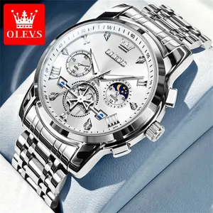 OLEVS flagship style student watch luminous waterproof multifunctional quality new men's watch 2856