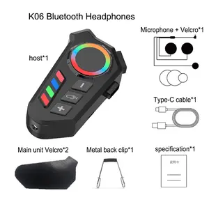 Motorcycle Bluetooth Headset with AI Noise Reduction – Wireless 5.3 Helmet Speakers for Half-Face, Full-Face & Off-Road Helmets
