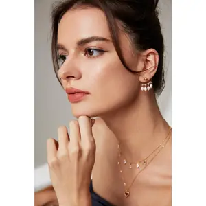 Natural Rice Pearl Earrings