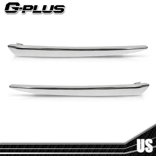 G-PLUS 2-Piece Chrome Bumper Trim Pair Set, Replacement Part for 15-16 Chevrolet Tahoe Luxury Package Models, Chrome Trim & Accessories, Factory Spec, Restores Look, G-Plus Pack