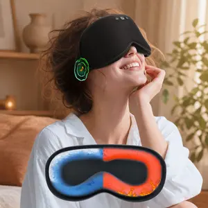 Father's Day Gift: 2-in-1 Smart Bluetooth Sleep Mask – Bamboo Cotton, 3D Cooling Gel, Hot/Cold Therapy, 100% Blackout, Zero Eye Pressure – Help Dad Sleep Better