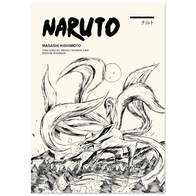 Anime/Manga Poster - Kurama wall art poster