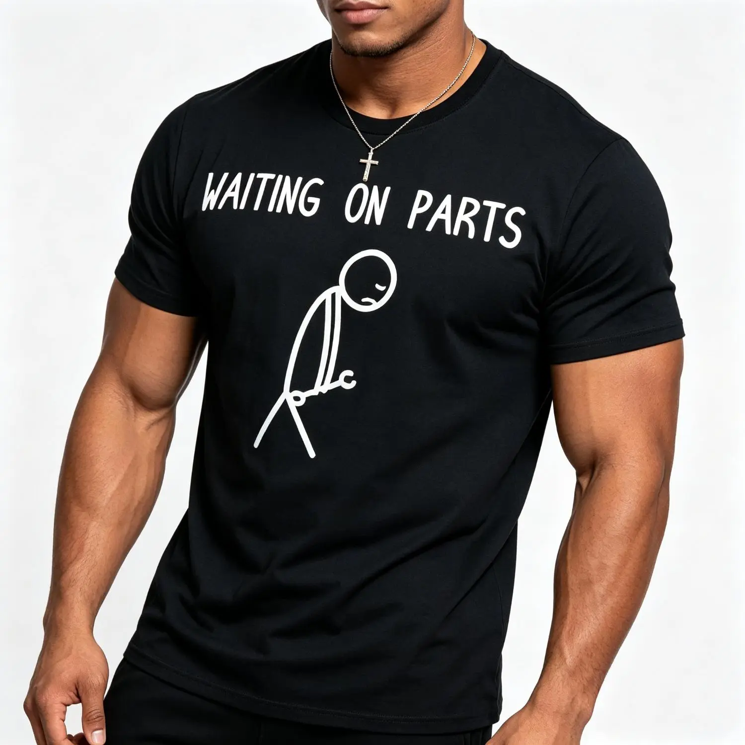 Waiting on Parts Cotton T-shirt for Car Enthusiasts Mechanic Garage Car Guy