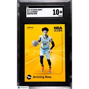 2019 Panini Hoops Ja Morant Arriving Now Rookie #12 SGC 10 Memphis Grizzlies