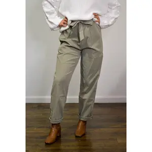 Cuffed Paper Bag Pants