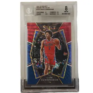 Cade Cunningham Bgs 2021 22 Panini Select Tri Color RC Premier Level 8