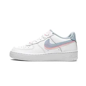 Air Force 1 LV8 GS "Double Swoosh - White / Blue / Pink" CW1574 100