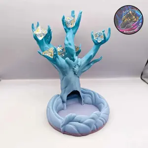 Tree Dice Tower and Dice Holder - Custom 3D Printed