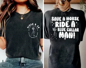 Ride a blue collar man Shirt | ride a blue collar man ShirtFunny shirt, funny gift Crewneck Fit Womenswear Comfortable