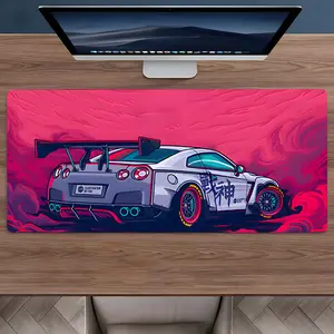 Cool Racing Boy Large Gaming Mouse Pad,Aesthetic Desktop Drotection Pad,Washable Rubber Pad Non-Slip Lock Edge Multi-Size Mouse Pad Suitable For Home Office,Gaming Desk Accessory,Office Desk Accessories,Good Gift for Family and Friends