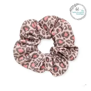 Handmade Large Leopard Print Scrunchie