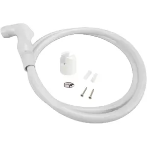 RV Toilet Hand Sprayer Replacement Kit (SFRTK-002) - White - Fits All RV Toilets (SFRTPH-01-01, SFRTPH-01-02, SFRTPH-02-01)