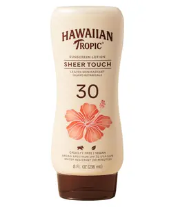 Hawaiian Tropic Sheer Touch Ultra Radiance Lotion Sunscreen SPF 30, 8oz | Hawaiian Tropic Sunscreen SPF 30, Sunblock, Broad Spectrum Sunscreen, Oxybenzone Free Sunscreen, Body Sunscreen, 8oz