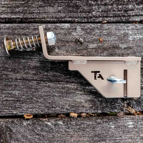 Genesis AR500 Steel Target Tee Post Gong Mount - Includes All Required Mounting Hardware for Hunting & Outdoor Shooting