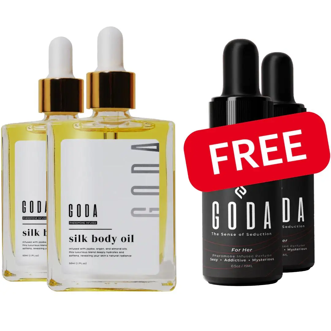 GODA Silk Body Oil - 1.79L oz Lightweight Scented Formula with