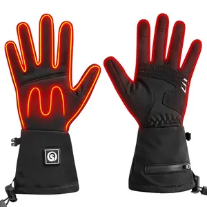 SAVIOR HEAT Thin Heated Gloves for Men Women, with Rechargeable Battery for Skiing Hiking Hunting Camping Climbing Motorcycling