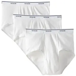 Fruit of the Loom Men`s 3-Pack White Brief