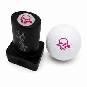 Skull Ball Stamp | Quick-Dry Ink Stamper | Easy Ball Identification | Fun Golf Gift