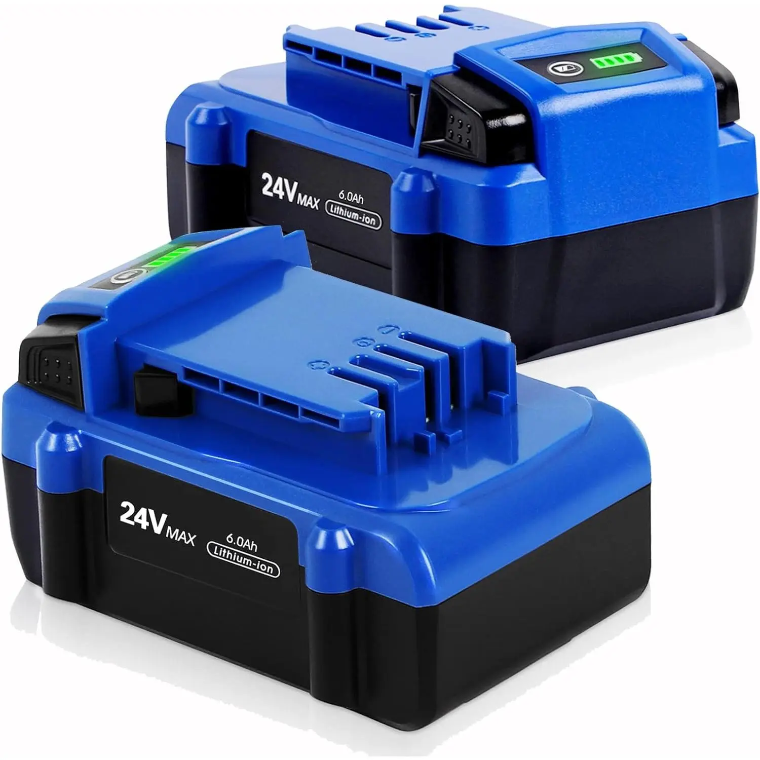 ?Upgrade!? 2Pack 6.0Ah Replace  for Kobalt 24V  Max KB624-03 KB524-03 KB424-03 KB224-03 KB124-03 Lithium Ion Cordless Tools High Capacity [Can't FIT Snow Joe &Sun Joe &Chain ]
