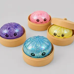 Expressive Big Dumpling Squishy - Blind Box, Mysecret Bun Fidget Toy, Soft TPR Material, Stress Relief, Unboxing Surprise, Random Style per Pack.Valentine's Day and Easter gifts, suitable for children to exchange gifts