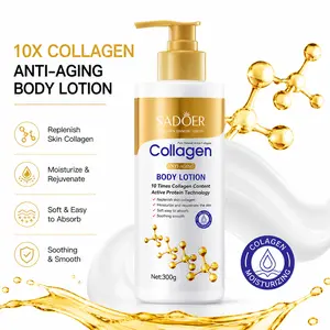 Anti-Aging Collagen Body Lotion - Hydrating Cosmetic Moisturizer for Daily Body Care, Skin Repair, and Rejuvenation
