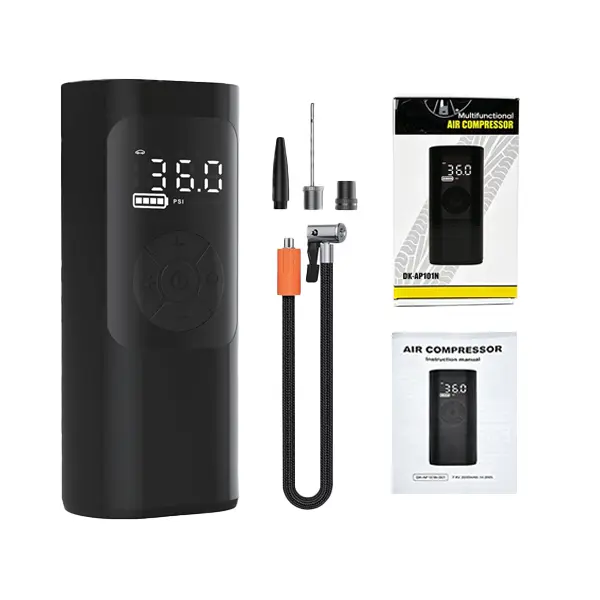 Cordless Portable Tire Inflator Air Compressor - 150PSI, Compact and Easy to Carry, Auto Shut-Off, 4 Preset & Custom Modes, Digital Pressure Gauge, USB-C Rechargeable with Charging Cable for Road Trips, Cars/Motors Emergency Needs