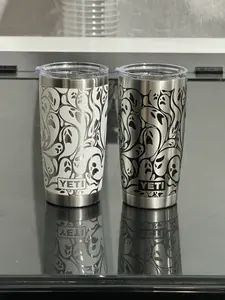 YETI 20oz Spooky Ghost 360 degree Tumbler Choose: (Black or White)