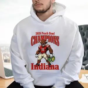 Indiana 2026 Peach Bowl Champs Shirt, College Football Tee, Fans Gift, Game Day, Unisex Shirt