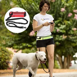 Free jogging dog leash, multifunctional sports waist bag dog leash, running waist bag belt leash, waist bag leash, dog walking waist bag leash combination, pet leash