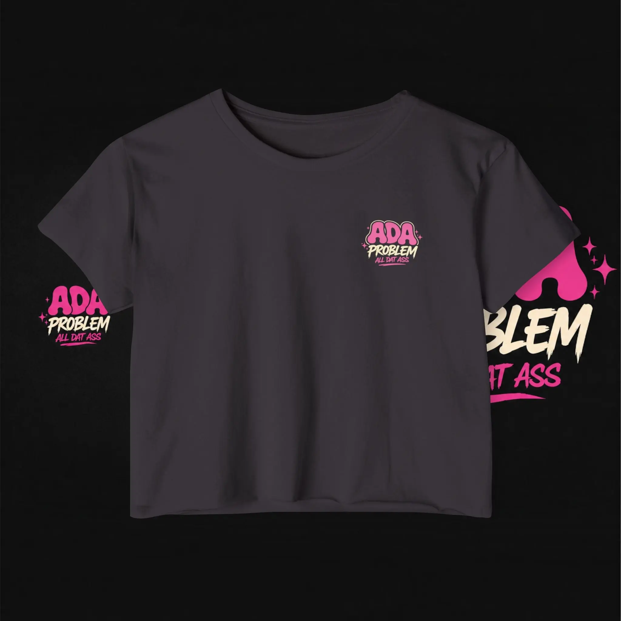 ADA Problem Graphic Tee(Women's Festival Crop Top)