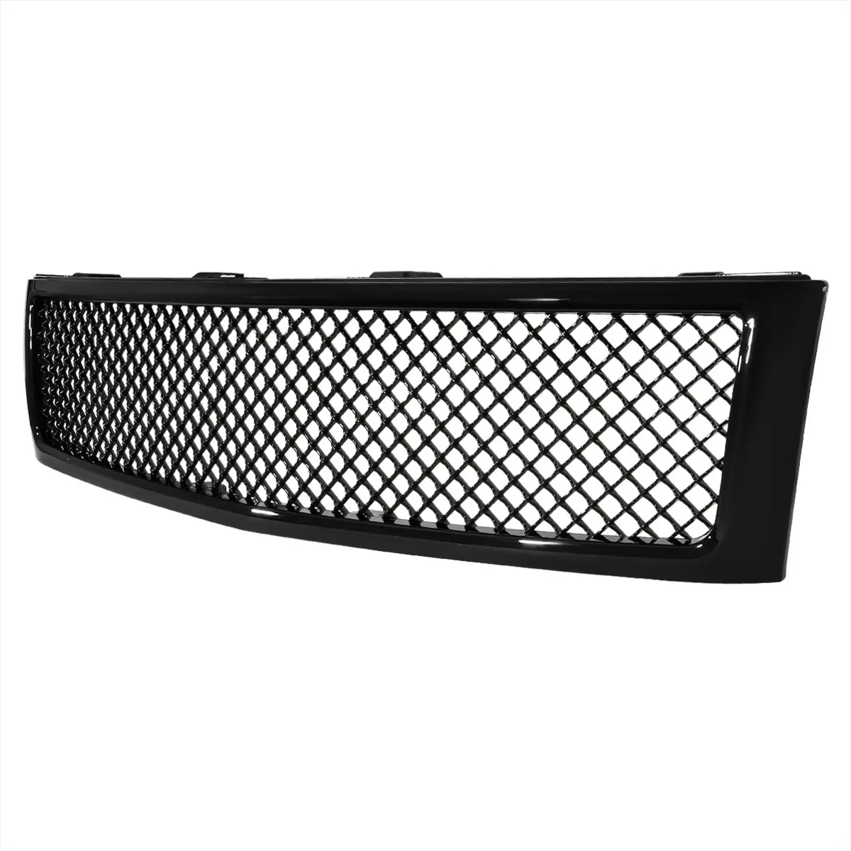 2007-2013 Chevrolet Silverado 1500 Glossy Black ABS Honeycomb Mesh Grille