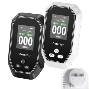 Modofo 5-in-1 Portable Detector with Air Monitoring & Temperature Humidity Sensors, Plug-and-Play Design, HD Display, Accurate Sound & Light Alerts for Kitchen, Garage, RVs & Apartments