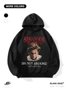 Stranger Things Eleven Graphic Hoodie, Loose Fit Casual Sweatshirt, Breathable Outdoor Sportswear, Unisex Trendy Clothing