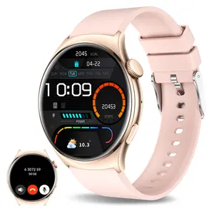 Smart Watch Wireless Calling/browsing, Multiple APP Notifications, Unisex Sports Tracker, Customizable Wallpaper, Compatible iOS/android