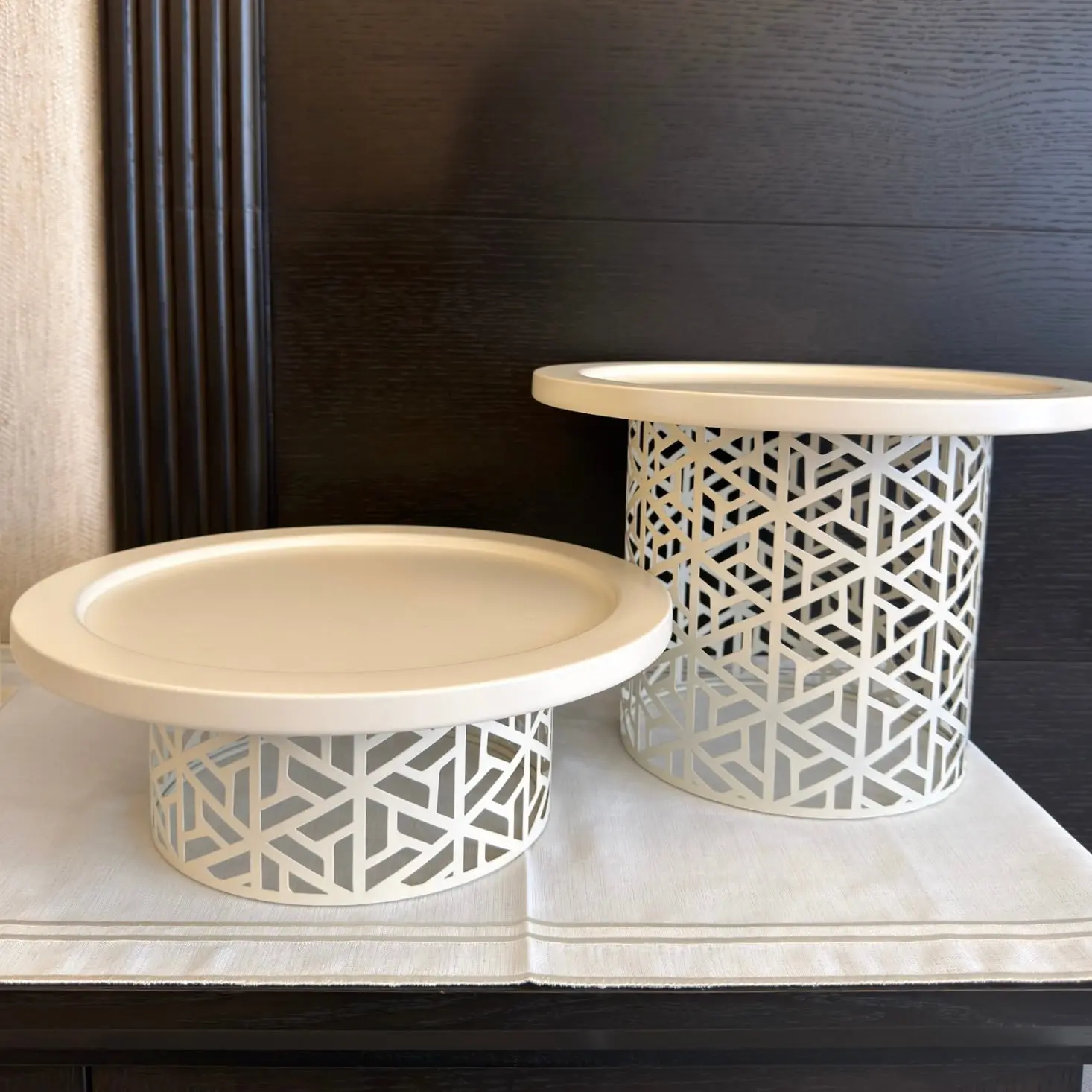 Silhouette Multi-Level Serving Stands - Heirloom Inlay Collection