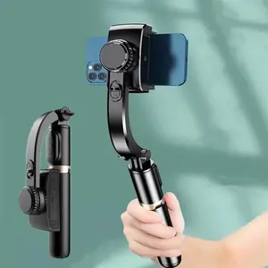 Anti-shake Wireless BT Selfie Stick Phone Tripod for iPhone Android Smartphone, Phone Gimbal Stabilizer, Smartphone Live Streaming Tripod Stabilizer, Phone Accessories, Vlogging Kit Selfie Accessories for Smartphone, Stocking Fillers Gift