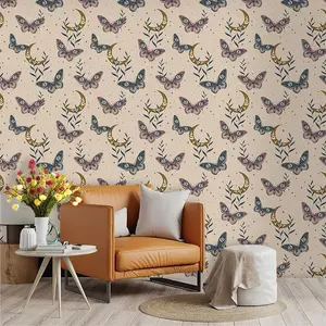 Rainbow Cloud Wallpaper Roll, Reusable Patchwork Design, PVC Material with Adhesive Back, Ideal for Kitchen, Living Room, Bedroom Decor