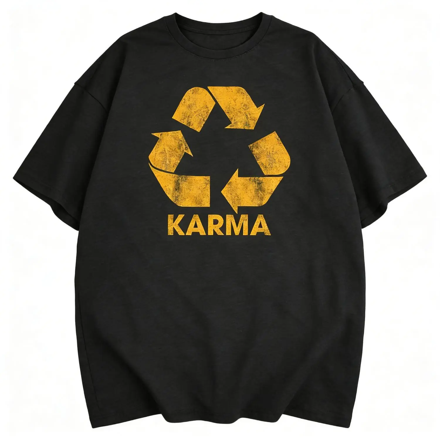Women S Karma Recycler Graphic T Shirt Inspiring Motivational Positivity Universe Vintage Casual Top Gifts