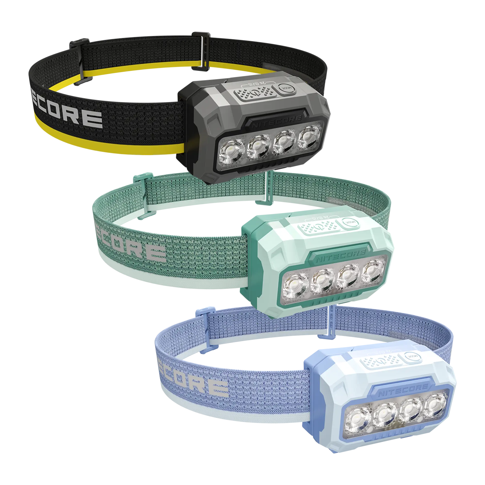 NITECORE HA23 UHE Lightweight Outdoor Headlamp, 600 Lumen Rechargeable Lighting with Multiple Color Temps, Red Light & Breathable Headband
