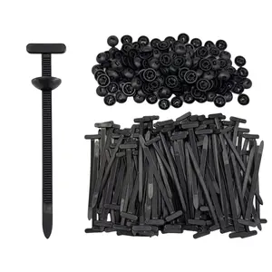 50PCS Nylon Universal Cable Tie Buckle, Heavy Duty Self-Locking Nylon Zip Ties Holder, UV-Resistant Fasteners for Car Fender Trunk Repair, Wire Bundling, Home & Garage Use